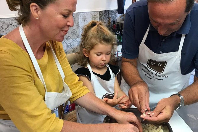 Private / Small Group at "Quanto Basta" School in Sorrento center - Hands-on cooking in a small kitchen, not a classroom