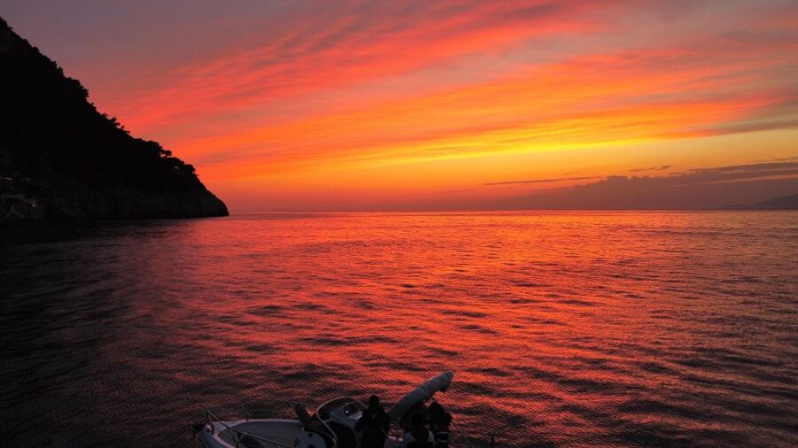 Private Sunset boat tour - Marina di Puolo swim stop, plus snorkeling time