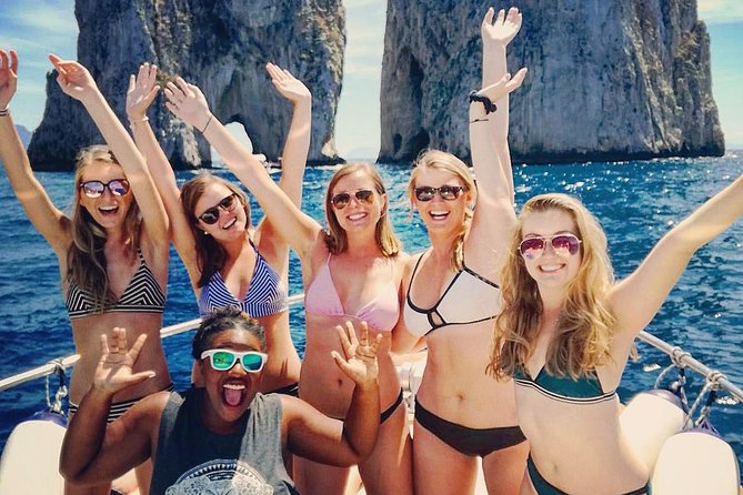 Small Group Boat Day Excursion to Capri Island from Sorrento - Marina Piccola swim break, then quick scenic passes