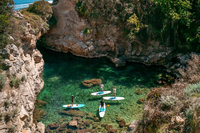 Small group paddle boarding tour to Bagni Regina Giovanna - Bagni della Regina Giovanna: The Heart-Shaped Pool and the Best Swim Break