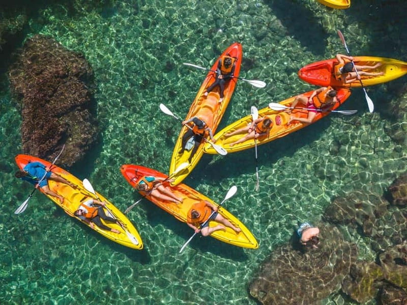 Sorrento: kayak small group tour to Bagni Regina Giovanna - Photos, changing, and staying comfortable after your swim
