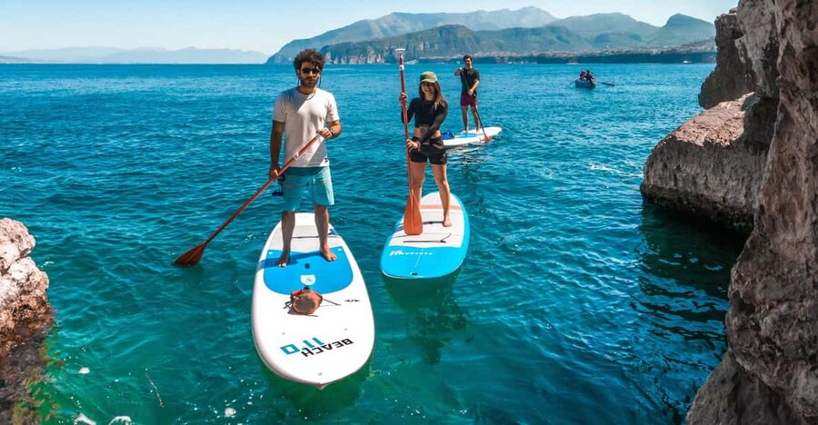 Sorrento: SUP Paddleboard Tour to Bagni Regina Giovanna - The highlight stop: Baths of Queen Giovanna and Roman villa ruins