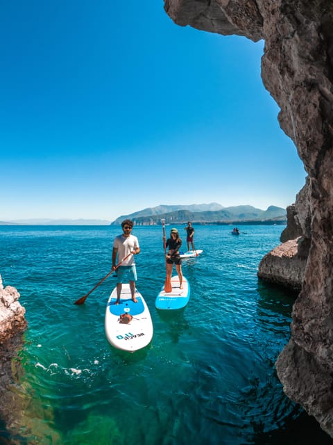 Sorrento: SUP Paddleboard Tour to Bagni Regina Giovanna - Meeting at Via Marina Grande, 110 and getting ready fast