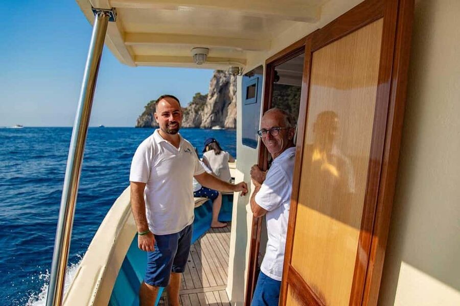 Sorrento: Swim, Dine and Toast on Sorrento Coast Sunset Tour - A 2-hour Sorrento sunset cruise with swimming, Prosecco, and dinner