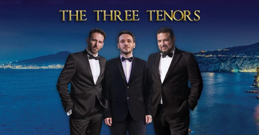 The Three Tenors in Sorrento: Opera Arias, Naples and Songs - Meet the performers: three tenors plus a real orchestra setup