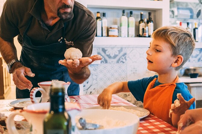 Toss, Bake, Cheers! - Sorrento Pizza Making Class with Wine - Wine at the table, tiramisu at the finish