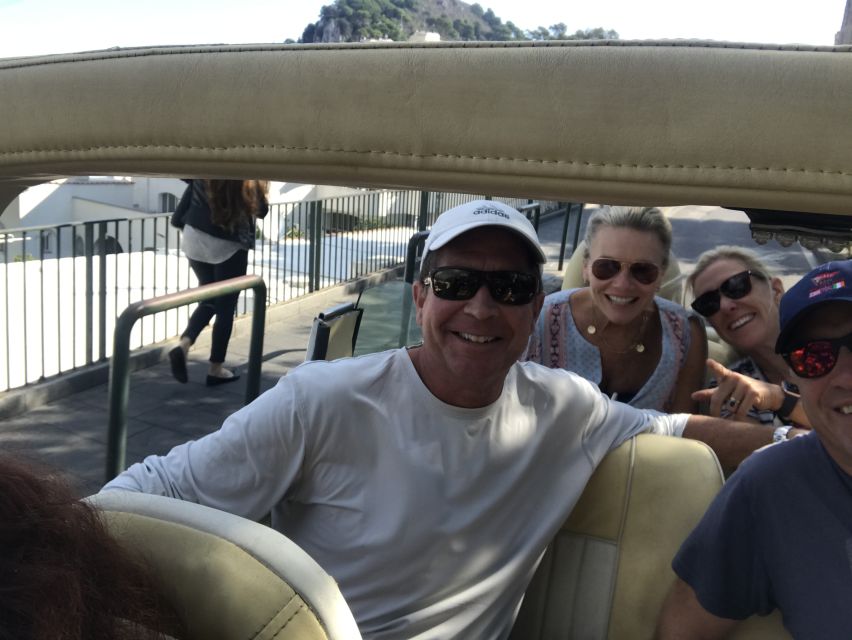 Unforgettable tour of Capri with special convertible coach - Express elevators and the included cable car segment